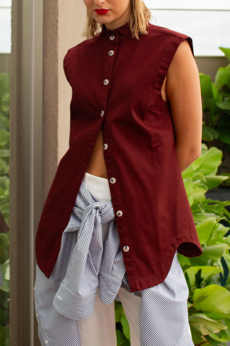 Camisa Carol Vinho