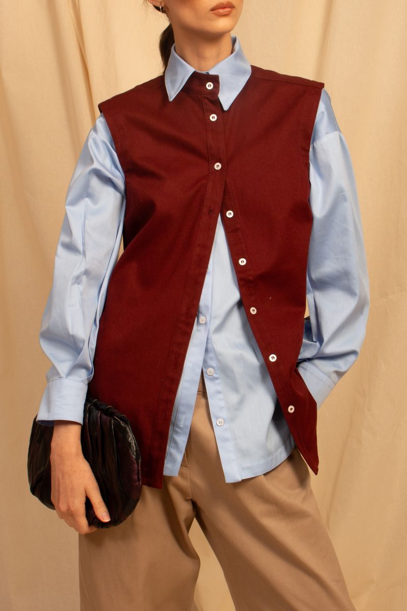 Camisa Carol Vinho