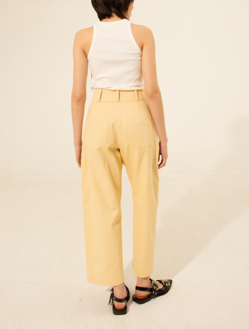 Calça Ava Amarelo Manteiga