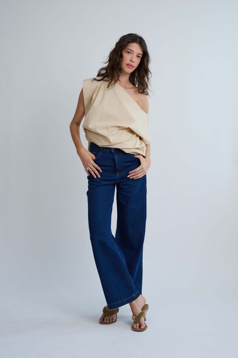 Calça Jeans Reta