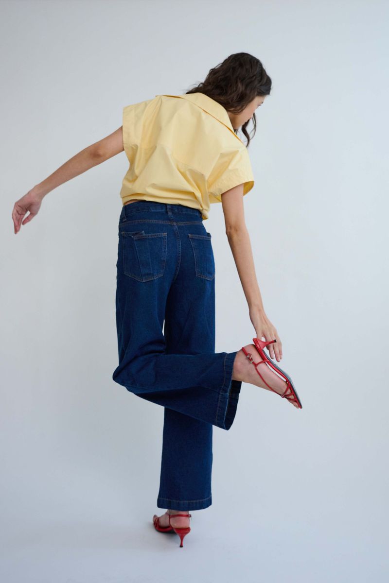 Calça Jeans Reta