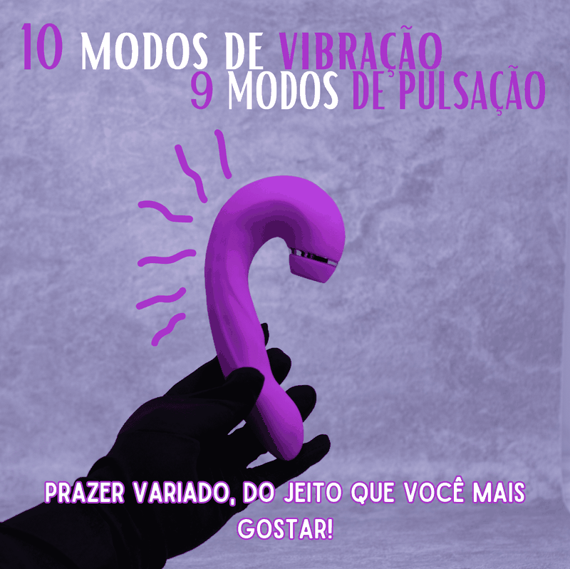 Vibrador Delirium 3 em 1 Roxo