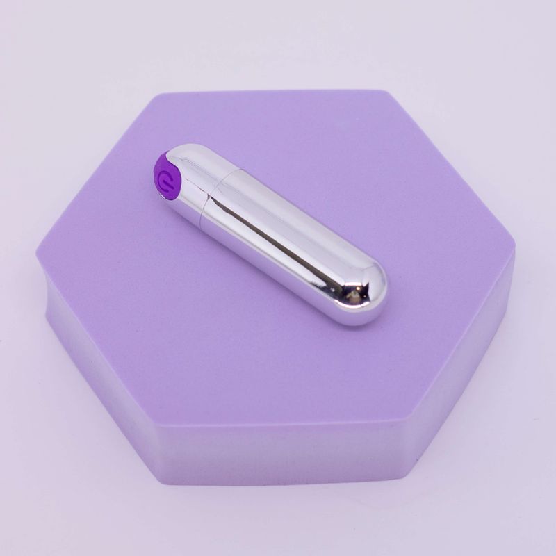 vibrador bullet cromado