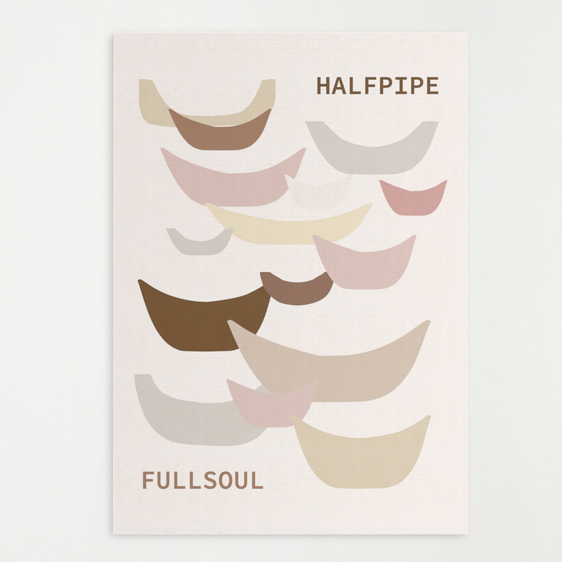 Poster california half pipe