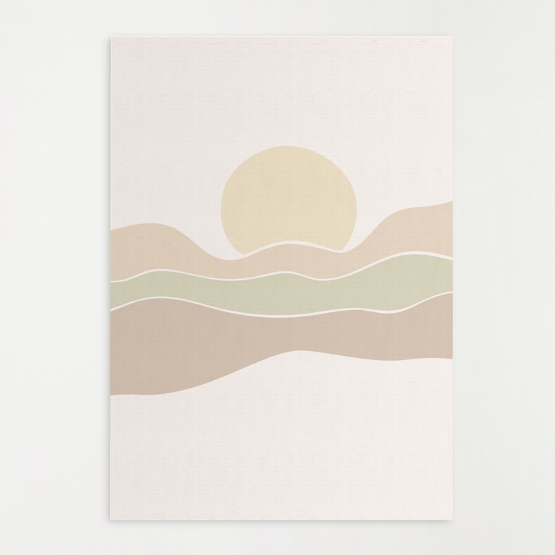 Poster california montanhas e sol