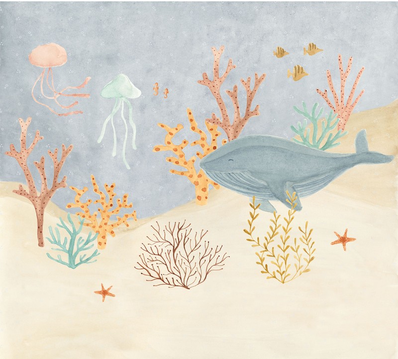Painel de parede fundo do mar t.design (100% celulose)
