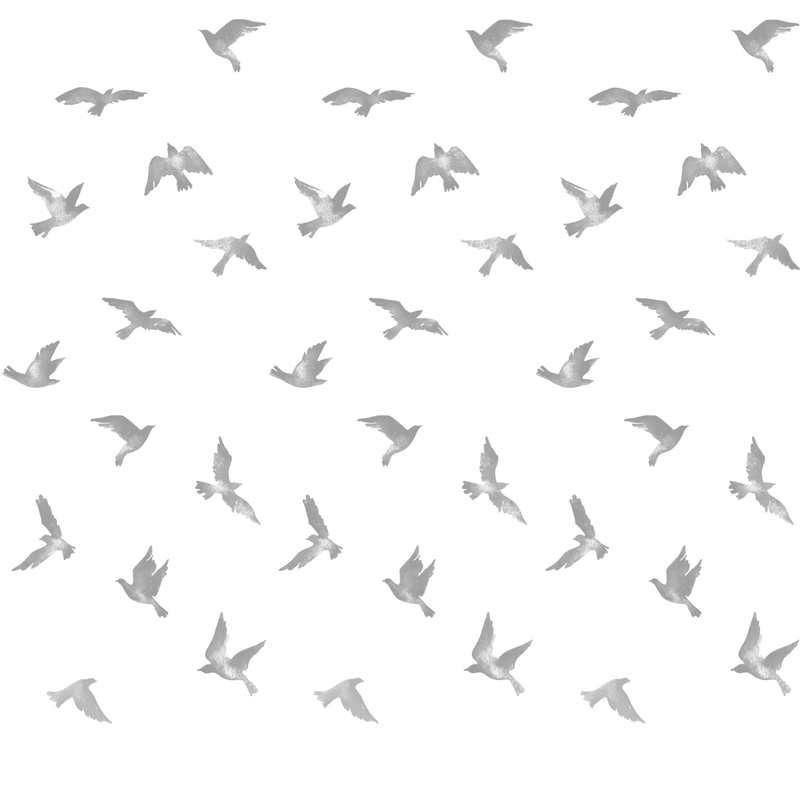 Papel de parede pássaros  (100% celulose)