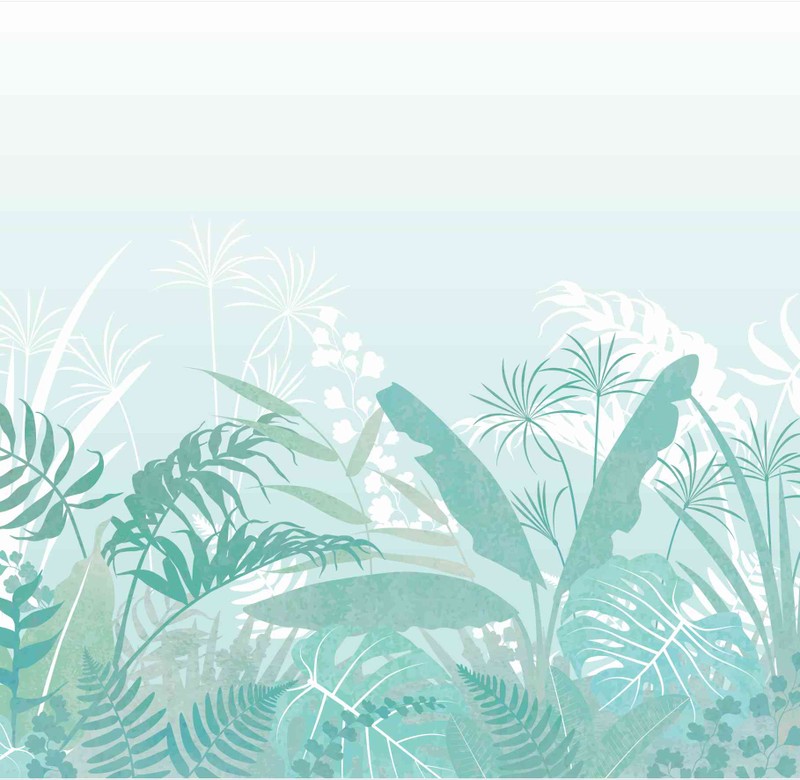 Painel selva verde água t.design (100% celulose)