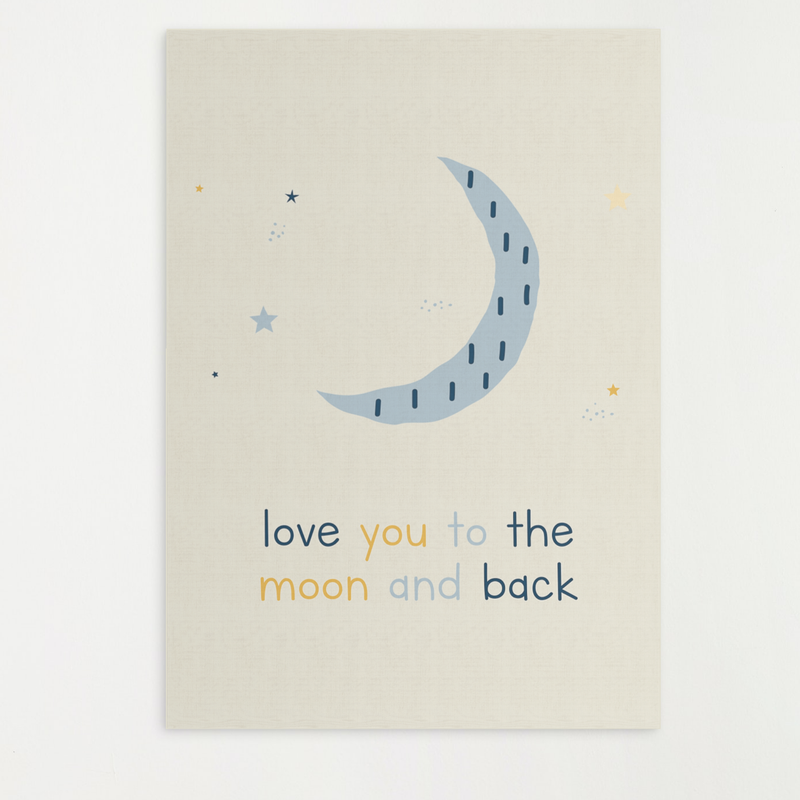 Poster sky - love you to the moon and back