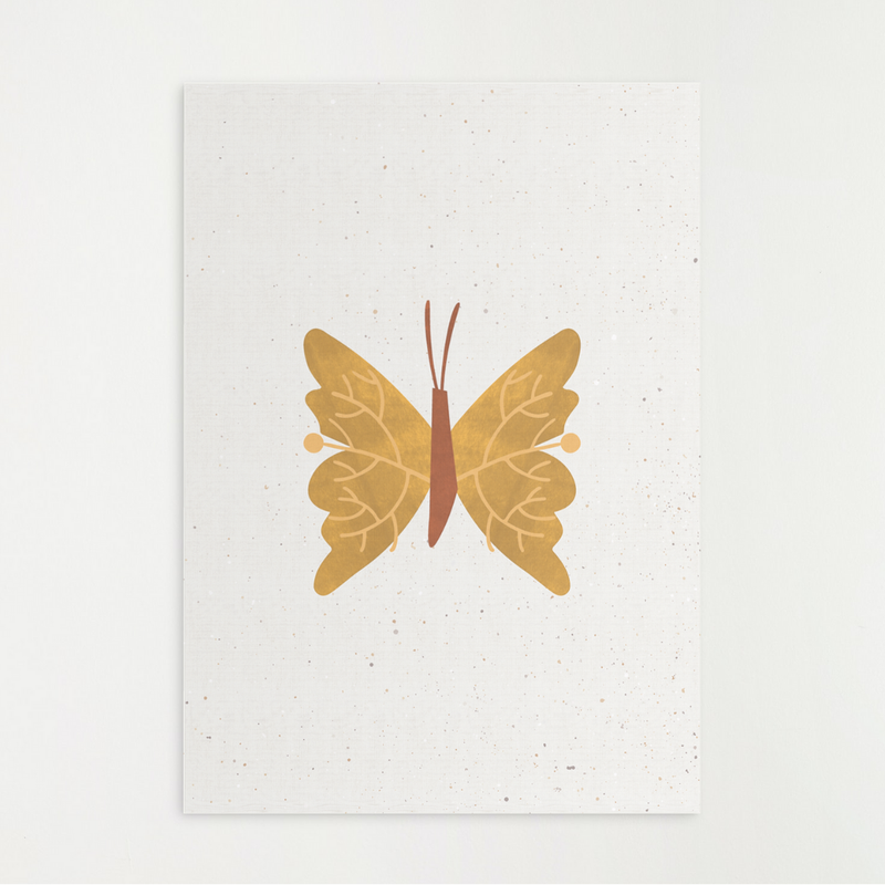 Poster borboleta amarela - park collection