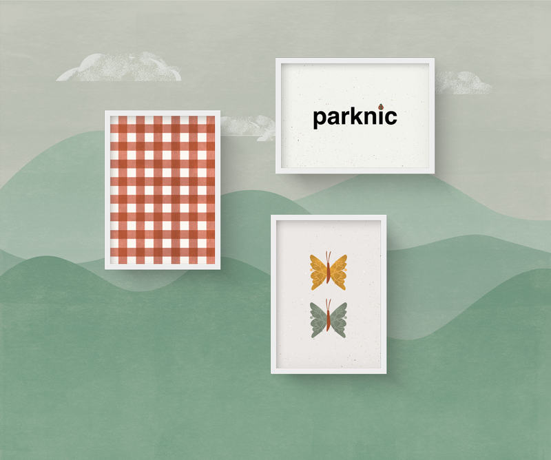 trio de posteres parknic - park collection