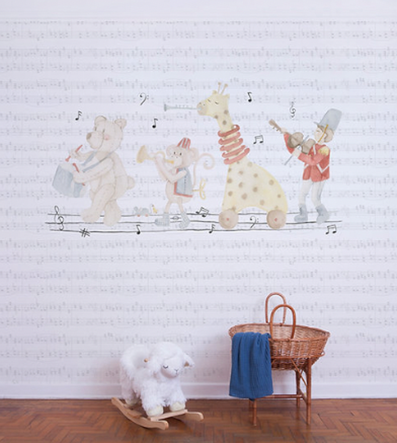 Painel de parede banda brinquedos t.design (100% celulose)