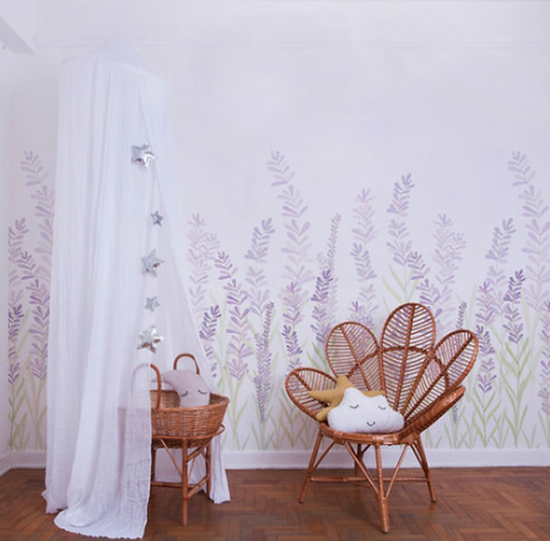 Painel de parede lavandas t.design (100% celulose)