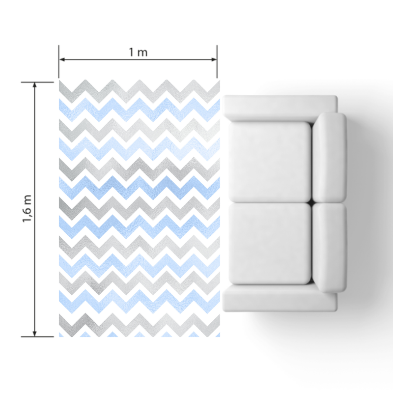 Playmat chevron colorido
