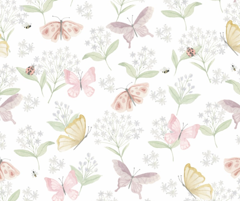 Papel de parede borboletas t.design (100% celulose)