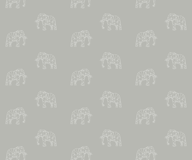 Papel de parede elefante T.Design - 100% celulose