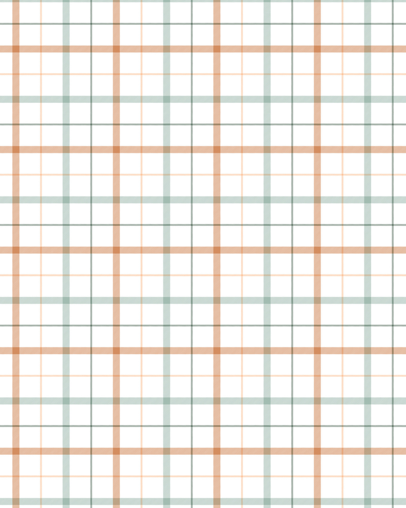 Papel de parede xadrez color laranja t.design