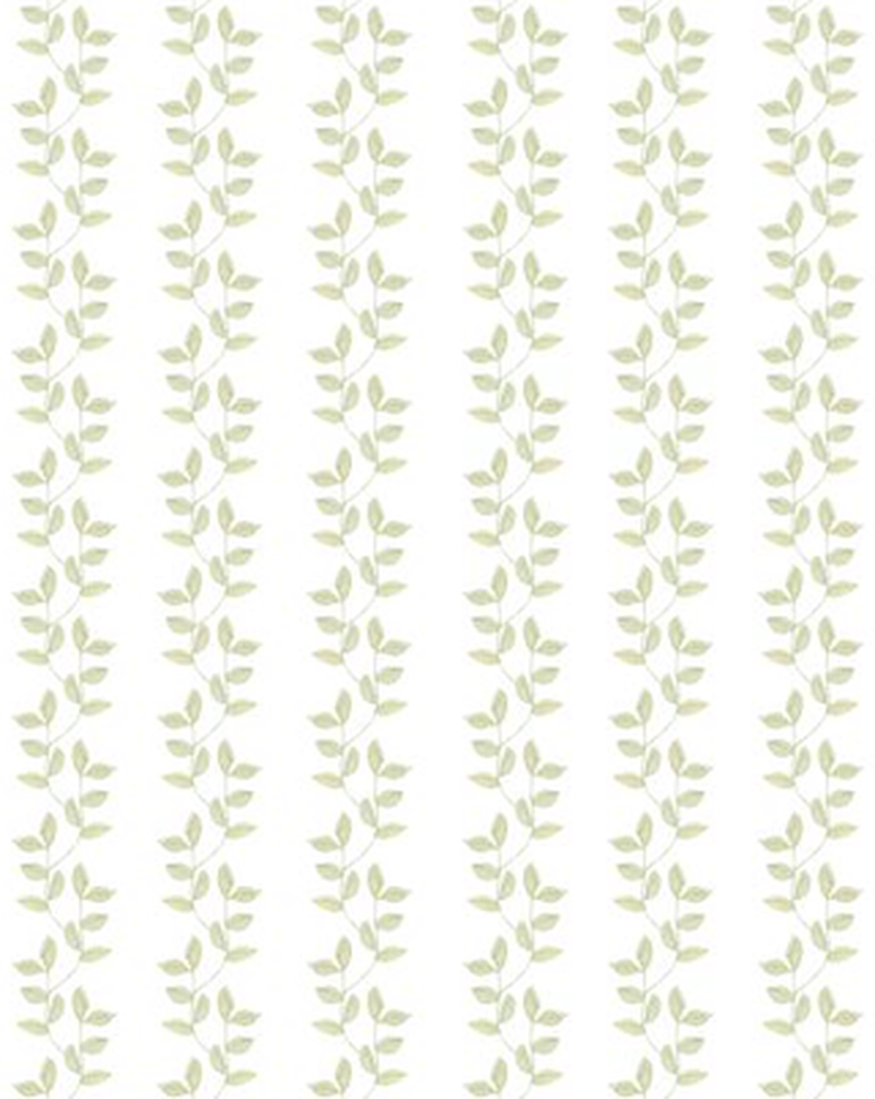Papel de parede folhinhas listras verde t.design - 100% celulose