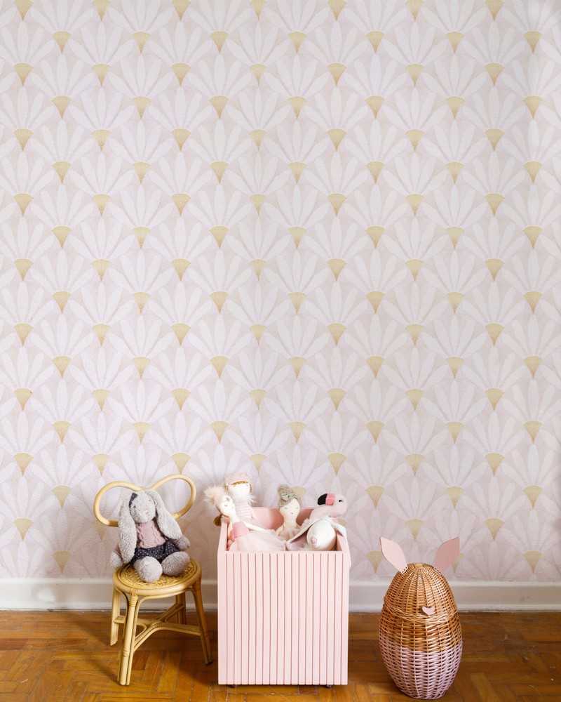 Papel de parede nouveau margarida super rosa T.Design - 100% celulose