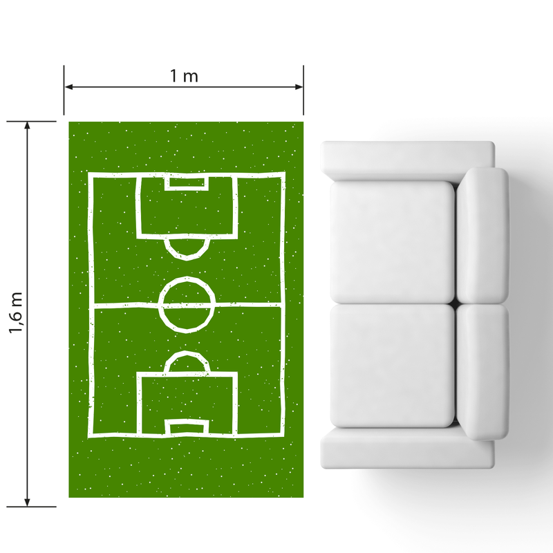 Playmat quadra de futebol (3 cores)