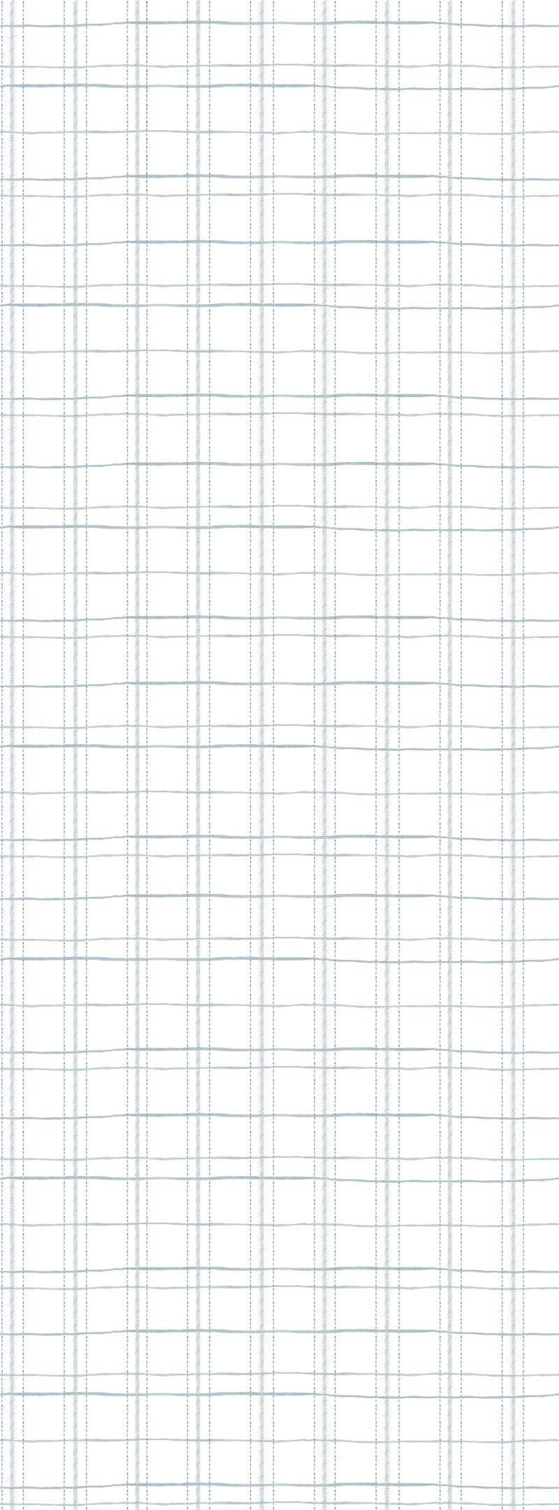 Papel de parede xadrez pontos irregulares azul T.Design - 100% celulose