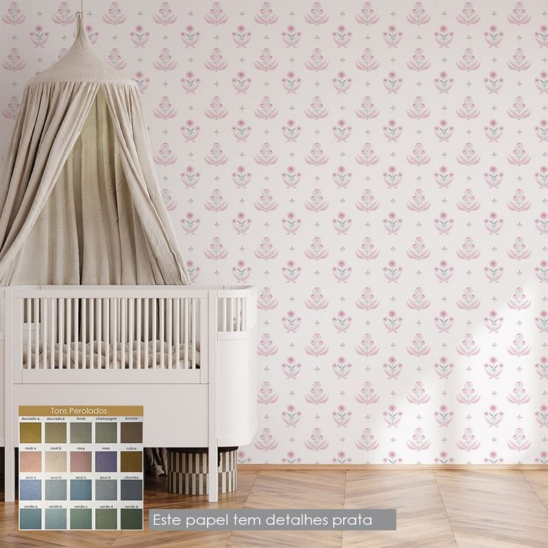 Papel de parede tumdum victorian (3 tons) - celulose 