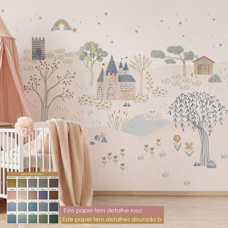 Painel tumdum castelo perolado - celulose 