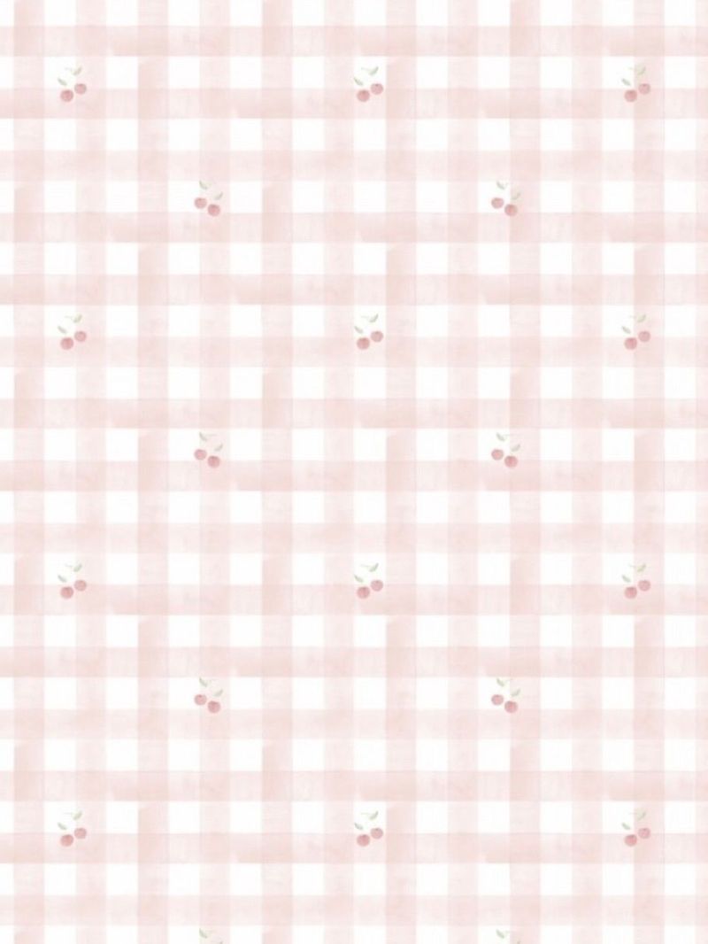 Papel de parede vichy cerejas t.design (100% celulose)