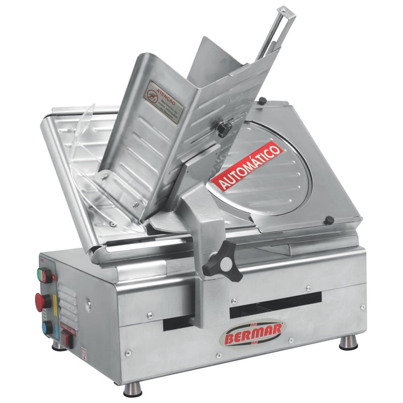 Cortador de frios Bermar bivolt bm-18 300mm automatico c/ nr inox 