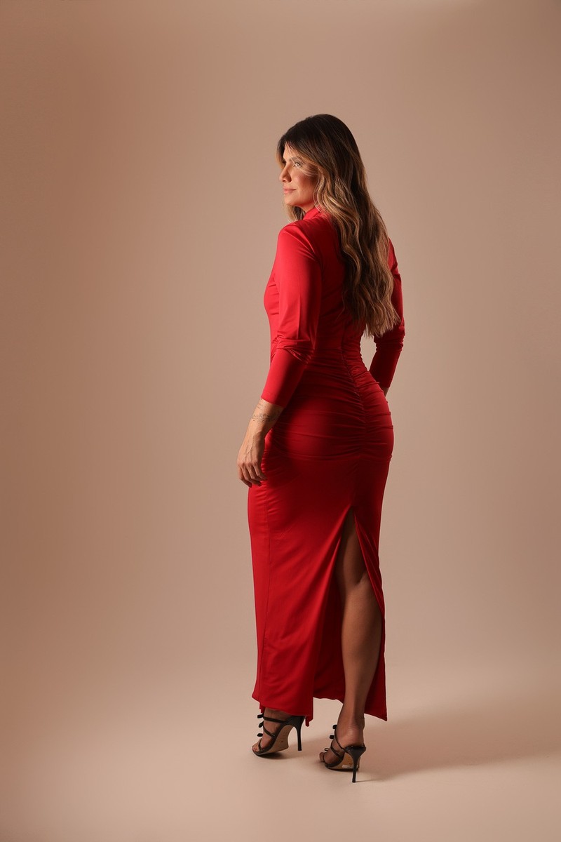 VESTIDO LONGO VERMELHO