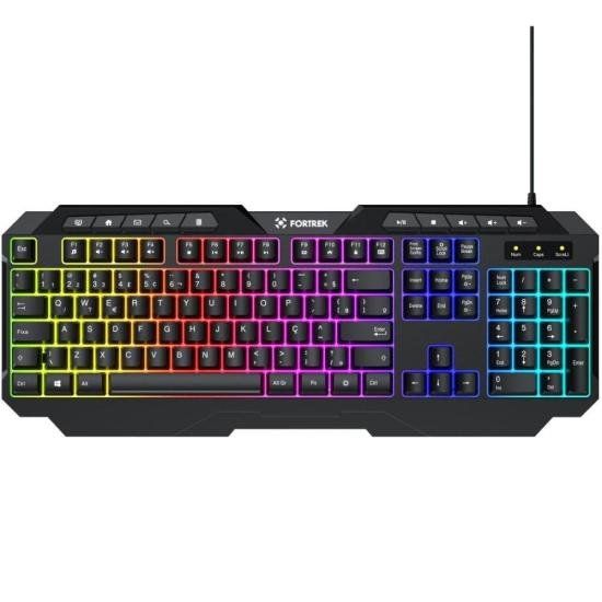 Teclado Fortrek Gamer Multimidia Shortcut Preto