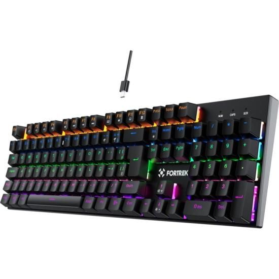 Teclado Fortrek Gamer Mecânico Gravity 100 Fullsized Switch Outemu Red