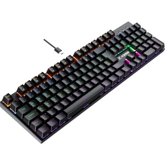 Teclado Fortrek Gamer Mecânico Gravity 100 Fullsized Switch Outemu Red