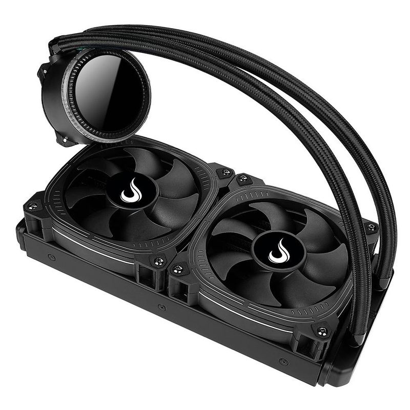 Water Cooler Rise Mode Aura Ice Black ARGB, 240mm, Preto - RM-WAIB-05-ARGB