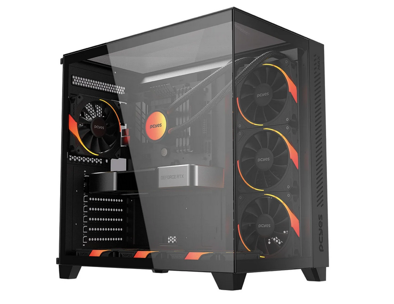 Gabinete PCYES Gamer Forcefield Max Black Vulcan - GFFMAXBV
