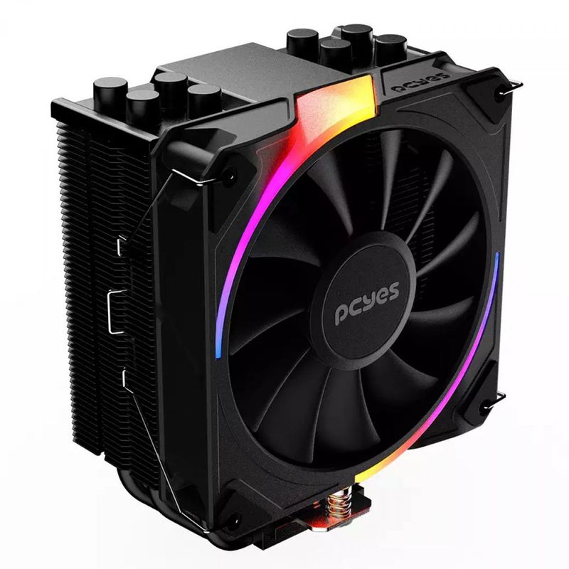 Cooler Para Processador PCYES Frost Pulse ARGB Black Vulcan, TDP 180W, PEFPARGBBV