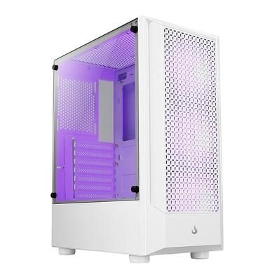 Gabinete Gamer Rise Mode Wave White ARGB, 3x Fans, Branco - RM-WA-BW-ARGB