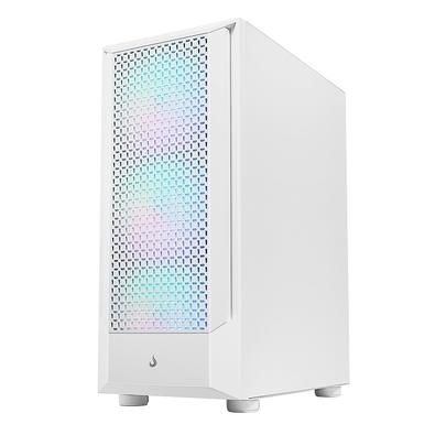 Gabinete Gamer Rise Mode Wave White ARGB, 3x Fans, Branco - RM-WA-BW-ARGB