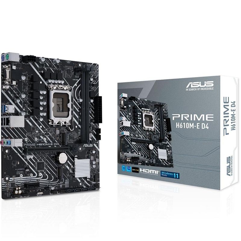 Placa Mãe Asus Prime H610M-E D4 DDR4 LGA 1700