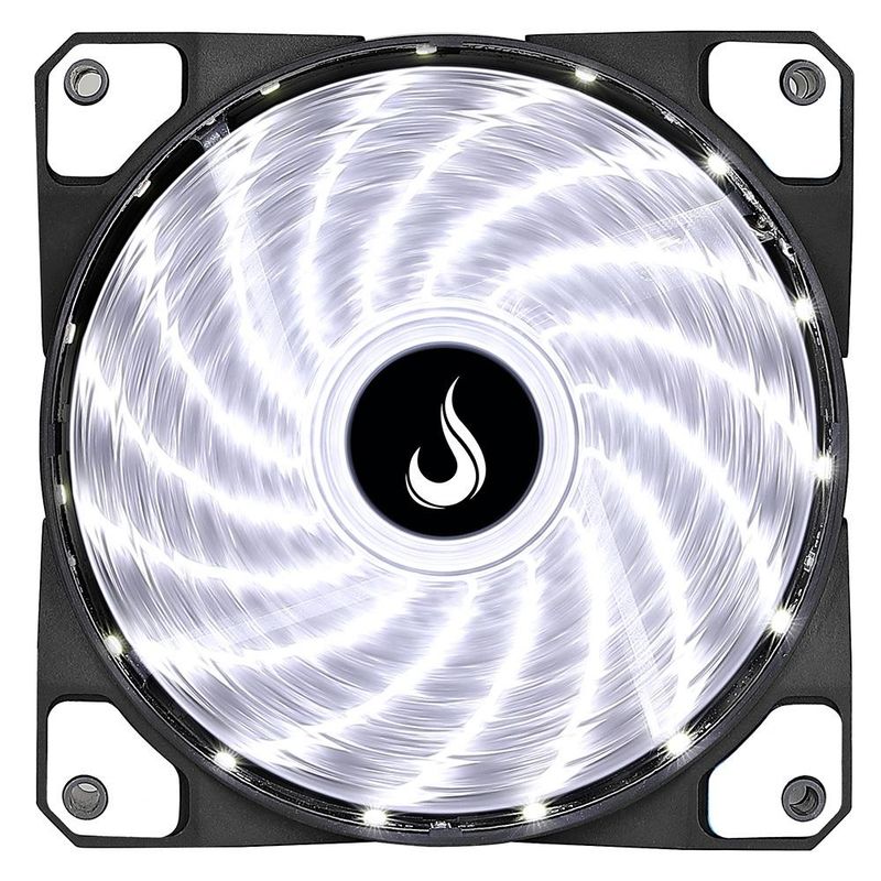 Cooler para Gabinete Rise Mode Wind W1 120mm, LED Branco - RM-WN-01-BW