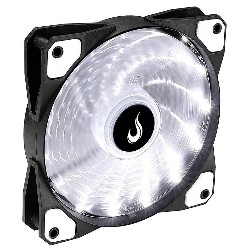 Cooler para Gabinete Rise Mode Wind W1 120mm, LED Branco - RM-WN-01-BW