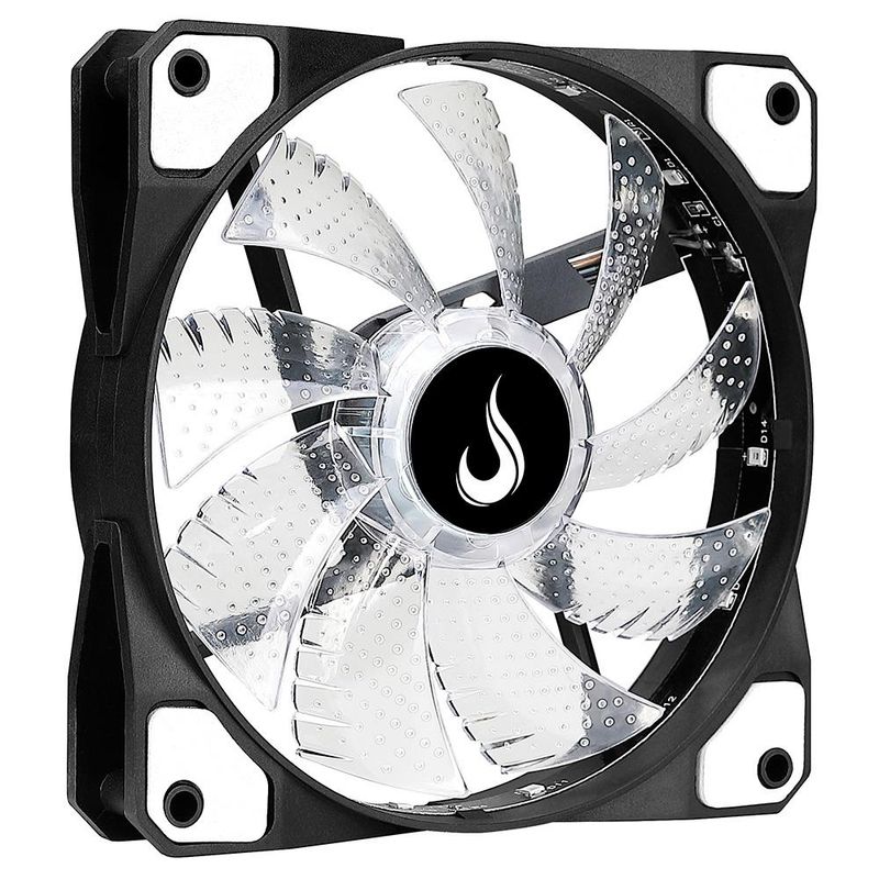 Cooler para Gabinete Rise Mode Wind W1 120mm, LED Branco - RM-WN-01-BW