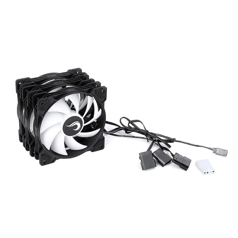 Cooler para Gabinete Kit Com 3 Ventoinhas Rise Mode X 120mm Led ARGB - RM-XLD-01-ARGB