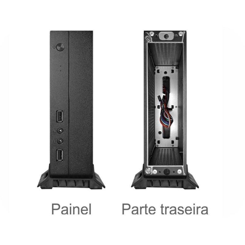 Gabinete K-Mex Mini ITX GI228E, Adaptador Externo 60W - GI228EKD0010B0X