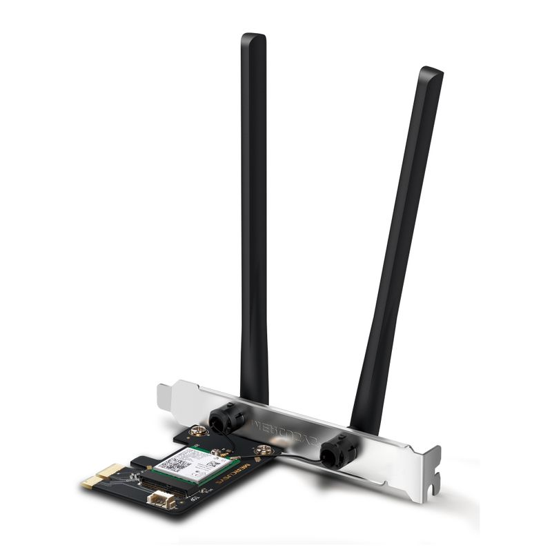 Placa de Rede Wireless Mercusys MA80XE AX3000, Wi-Fi 6, Bluetooth 5.2 PCIe