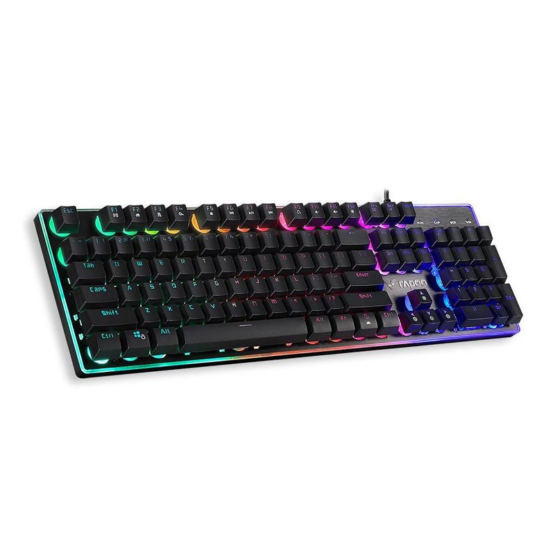 Teclado Gamer Rapoo V52 Retroiluminado RA029 Preto