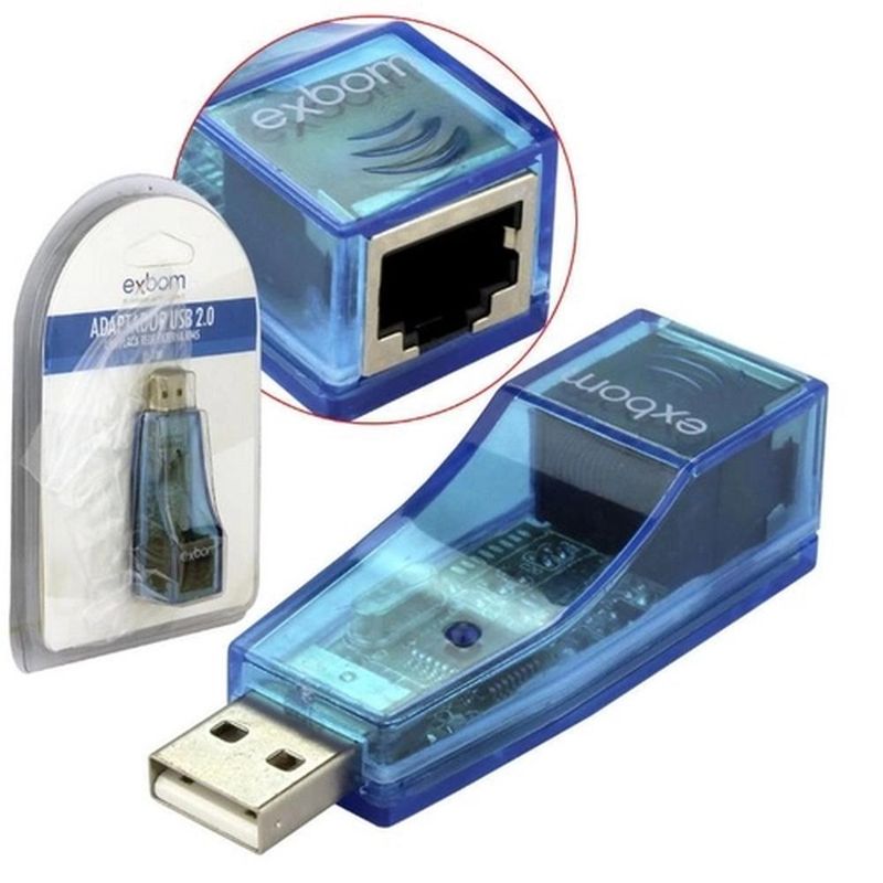 Conversor Exbom USB para RJ45 10/100