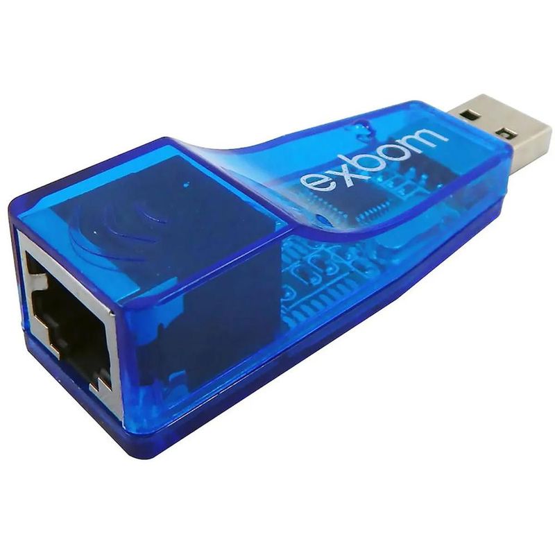 Conversor Exbom USB para RJ45 10/100