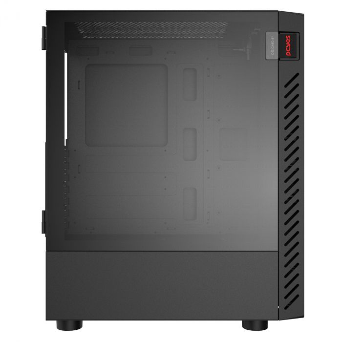 Gabinete PCYES Gamer Bolter Black Vulcan, Lateral em Vidro, GBBVPBR