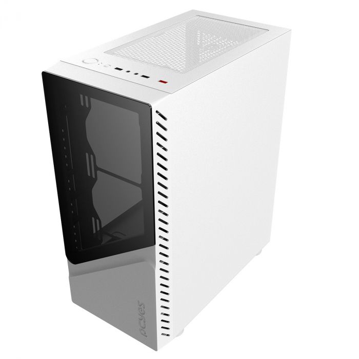 Gabinete PCYES Gamer Set White Ghost, Lateral em Vidro,  GSWGPBR
